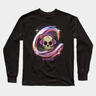 Futuristic Gamer Console Gaming Aesthetic Long Sleeve T-Shirt
